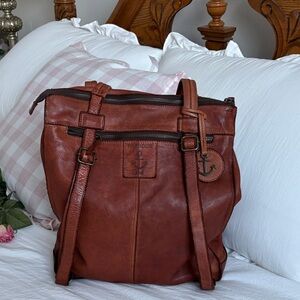 Harbour 2nd Brown Leather Backpack